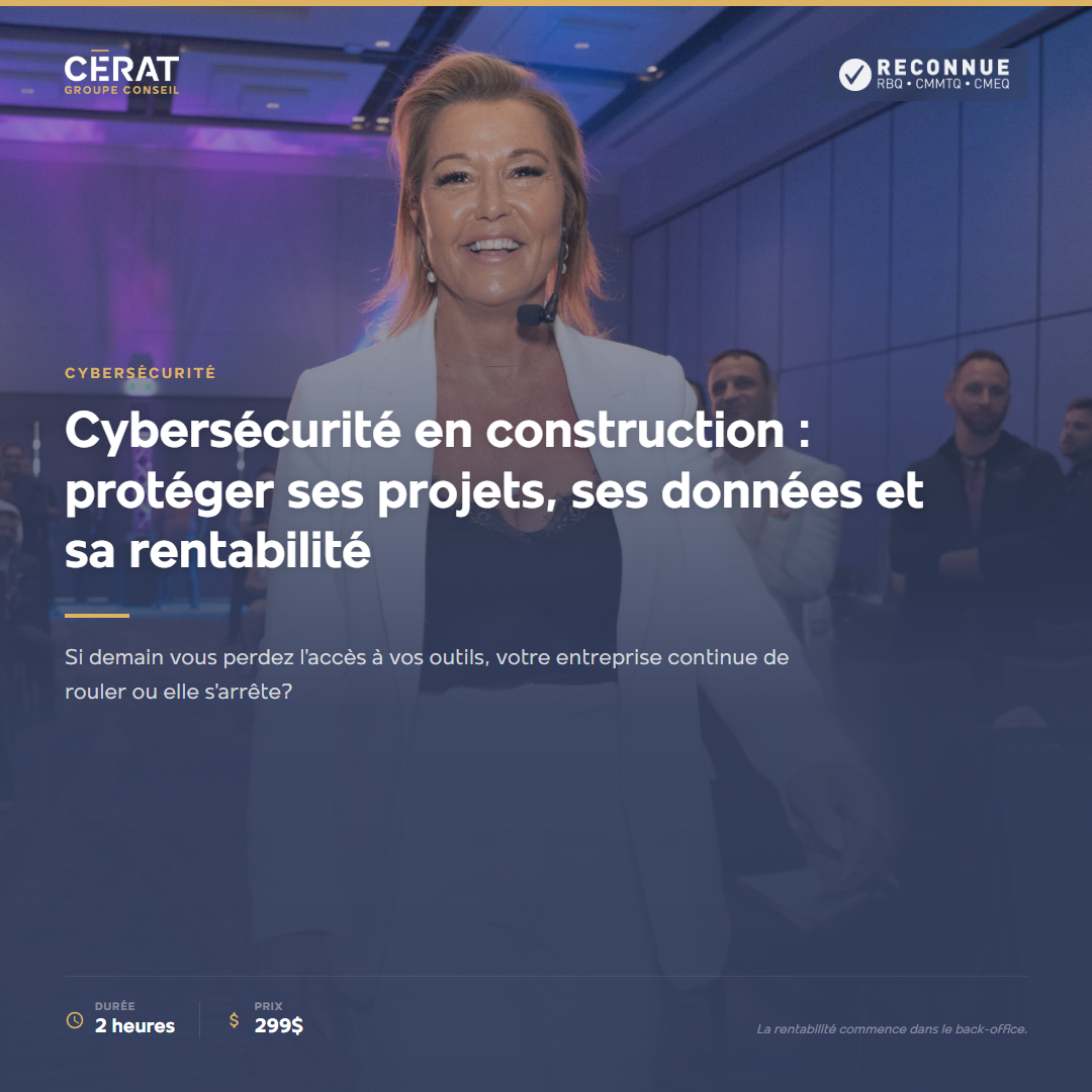 Formation Cybersécurité en construction