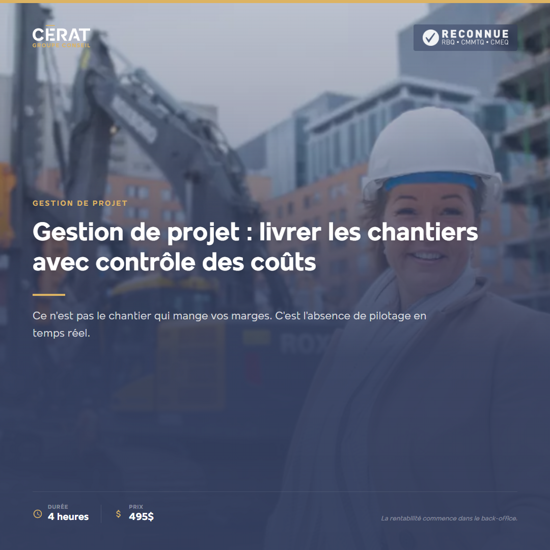 Formation Gestion de projet