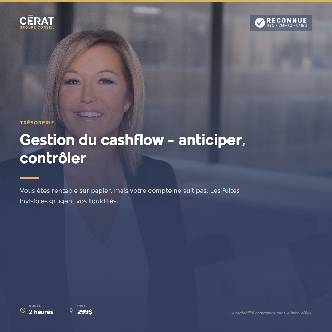 Formation Gestion du cashflow